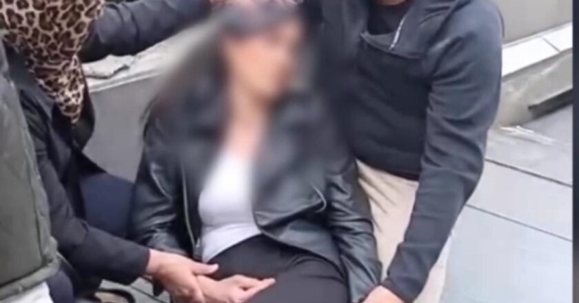 Metro istasyonunda reklam komitesine düşen kadın yaralandı