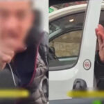 Trafikteki maganda yakalandı